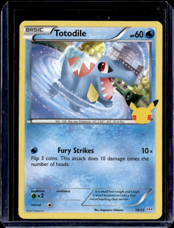 McDonald's 25th Anniversary Promos #018/025 Totodile