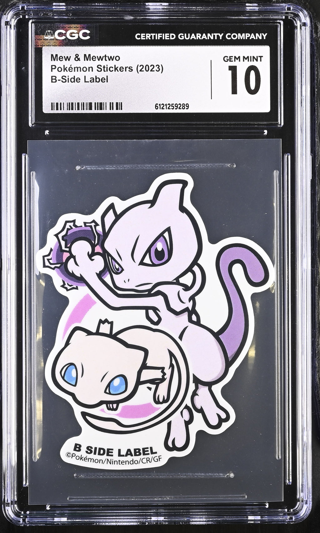 2023 Pok^mon Stickers Mew & Mewtwo CGC 10