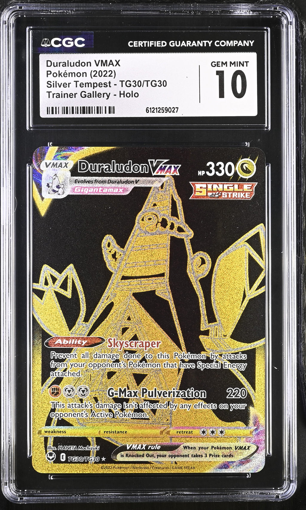 2022 Silver Tempest #TG30/TG30 Duraludon VMAX CGC 10