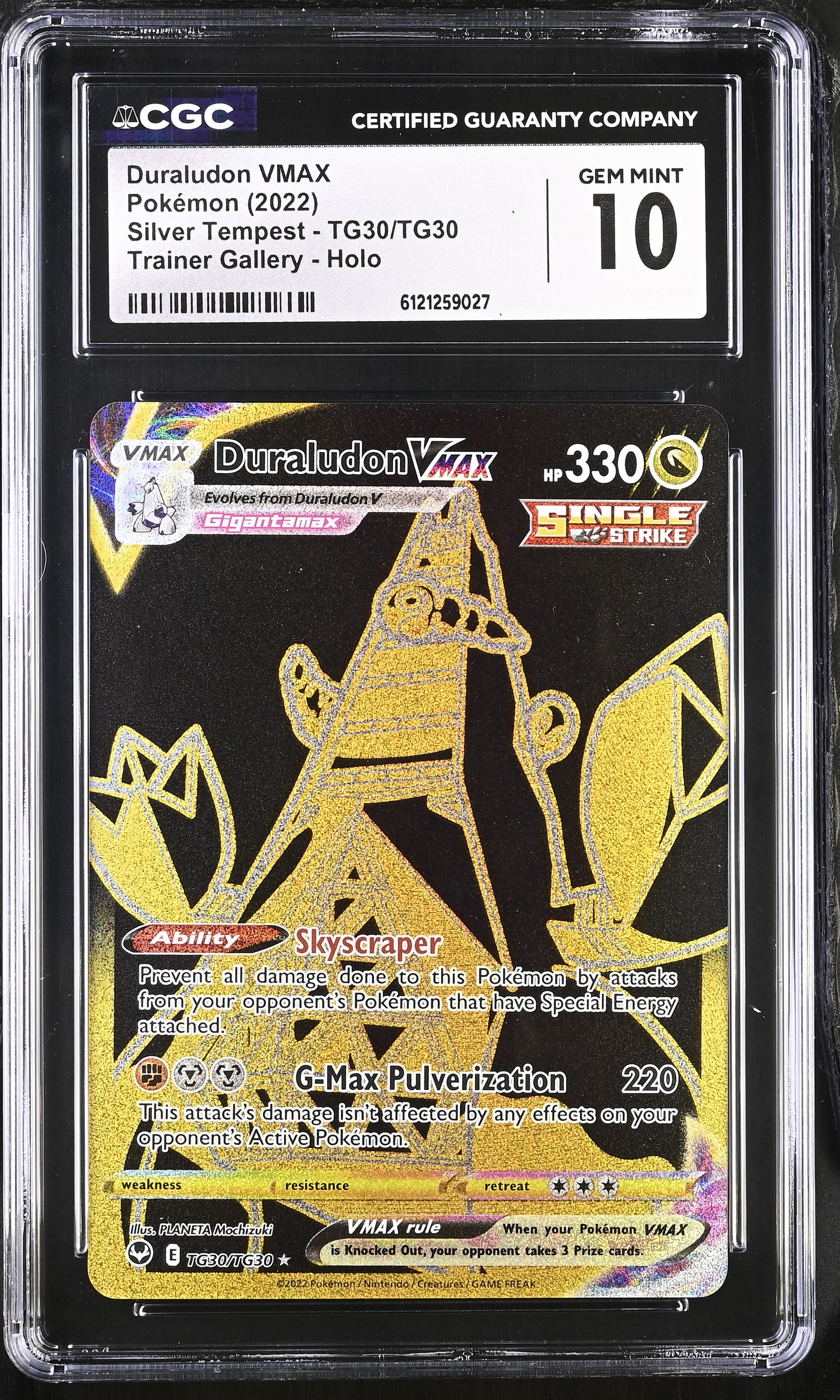 2022 Silver Tempest #TG30/TG30 Duraludon VMAX CGC 10