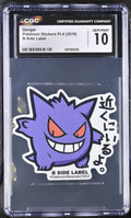 2019 Pok^mon Stickers Pt.4 Gengar CGC 10