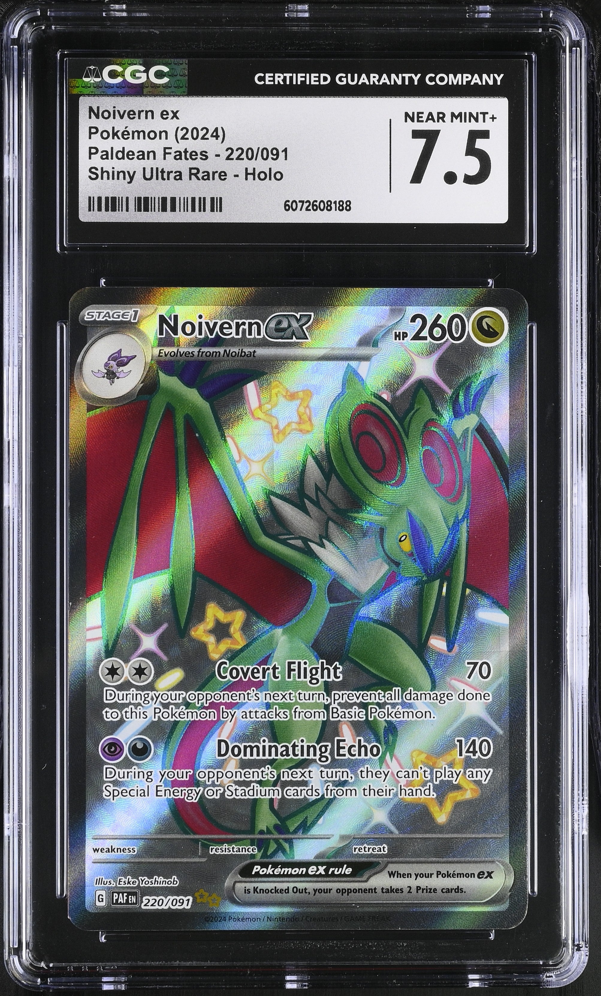 2024 Paldean Fates #220/091 Noivern ex CGC 7.5