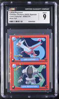 2022 Pok^dex Stickers #380/379 Latias/Registeel CGC 9